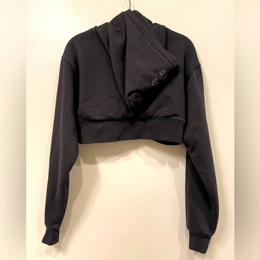 Black crop free people hoody - Picture 2 of 7